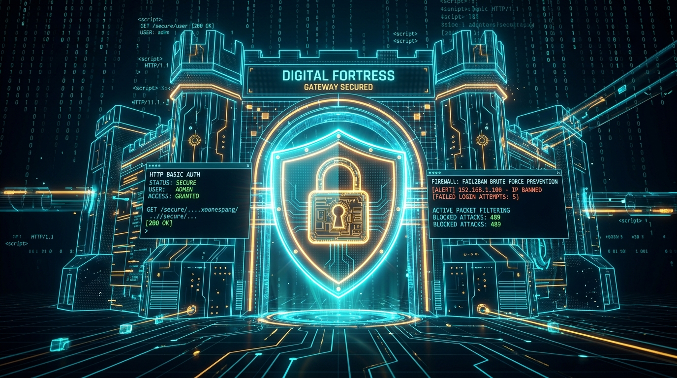 Web安全防护指南：HTTP Basic Auth、防暴破策略与Fail2ban实战-聚模型